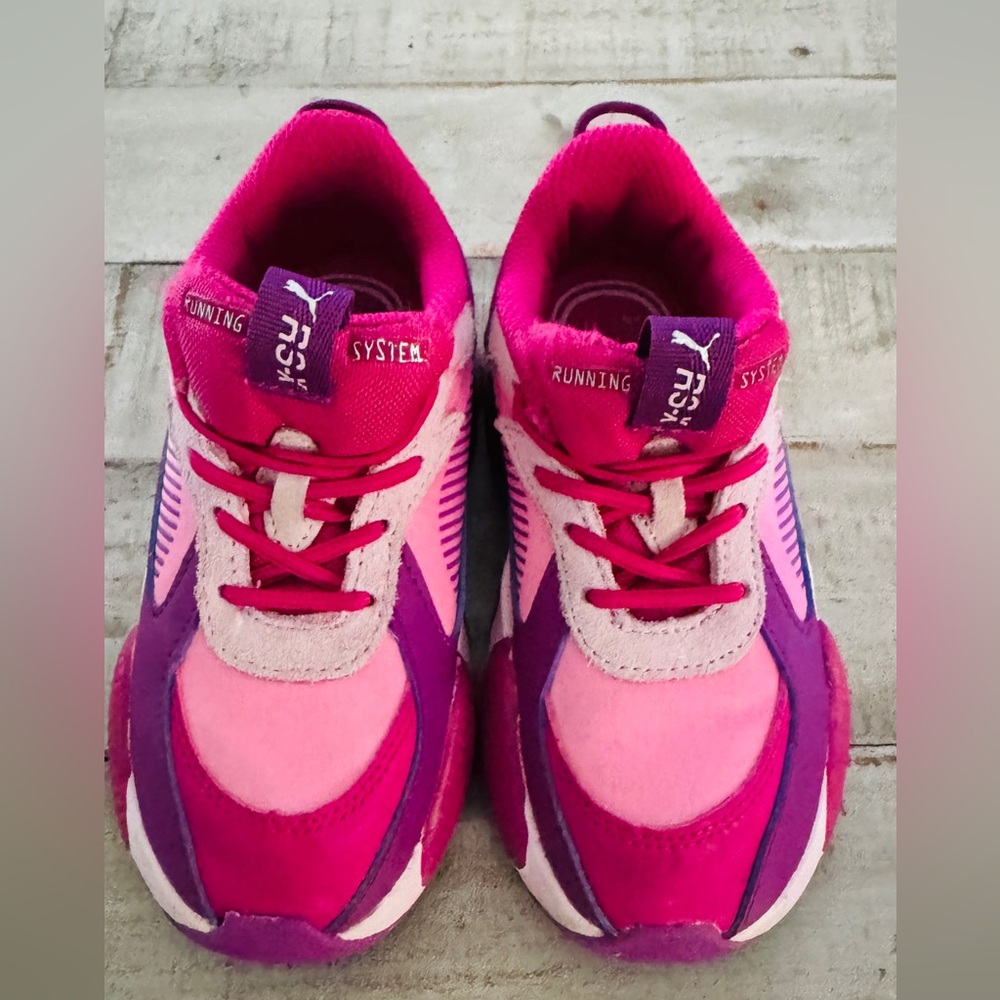Puma Kids Pink and Purple Sneakers